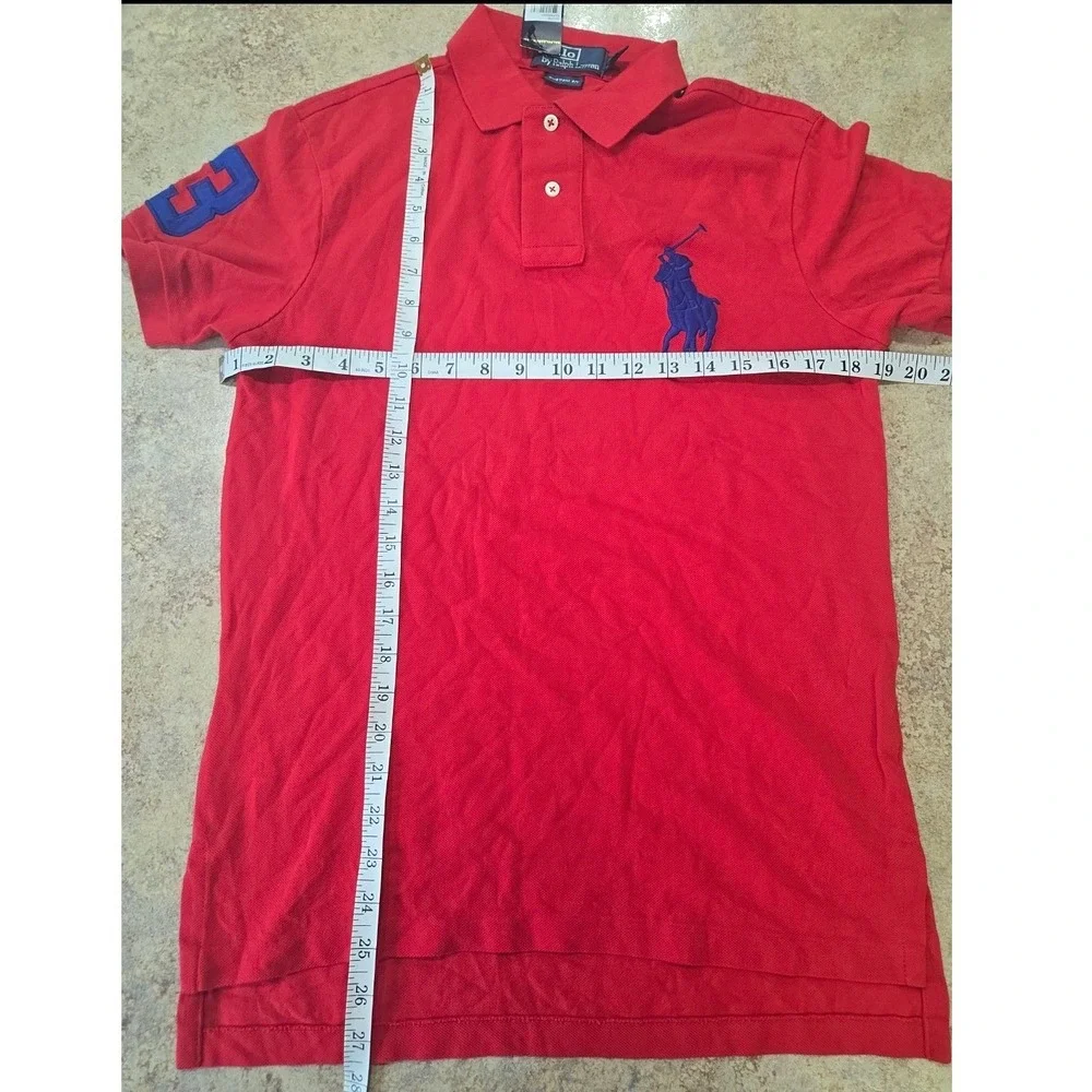 NWT Polo Ralph Lauren Big Pony Polo Shirt Mens S Red Short Sleeve Cotton